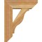 Ekena Millwork Funston Slat Rough Sawn Bracket w/ Offset Brace, Western Red Cedar, 6"W x 16"D x 20"H BKT0604X16X20FST06RWR - alternate 3